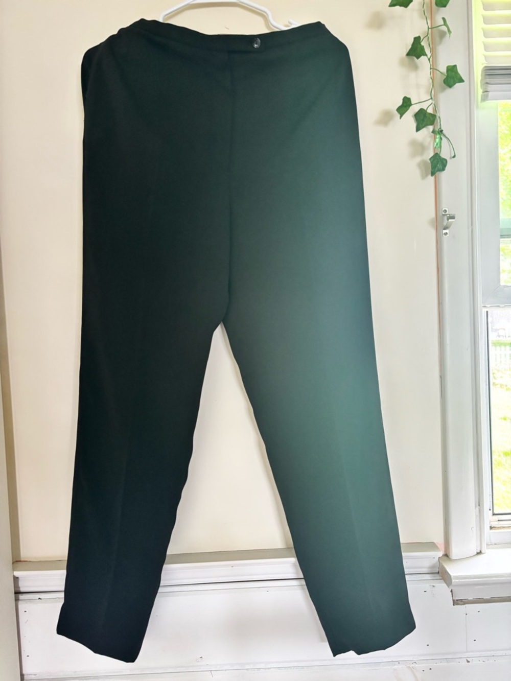 Harve Benard Black Straight-Leg Dress Pants